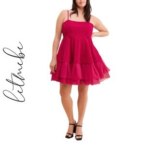 ANTHROPOLOGIE➕LET ME BE Velvet Tulle Dress